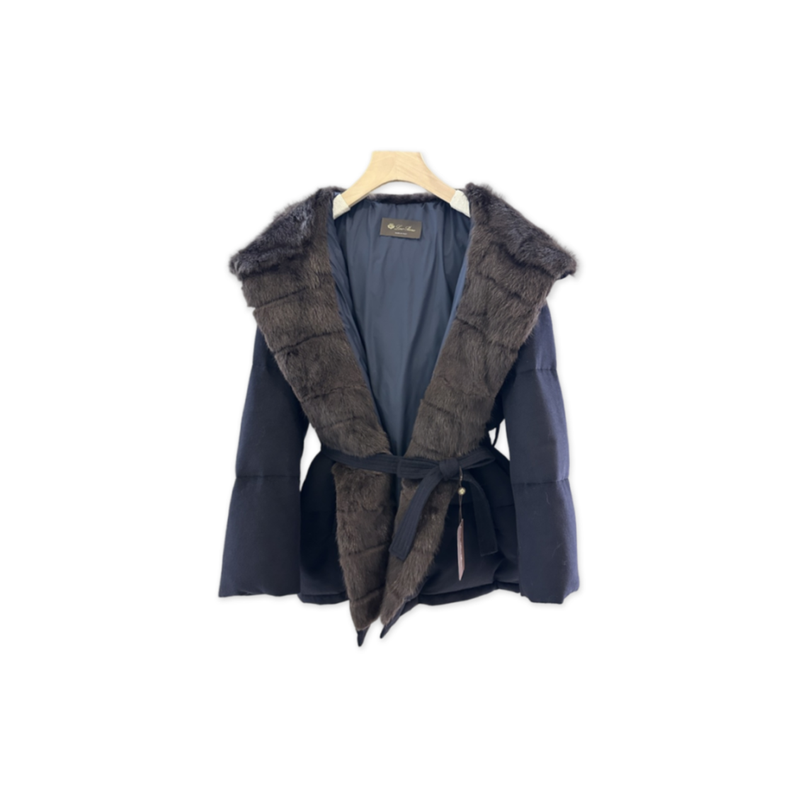 L0r0 P1ana mink-collar down jacket